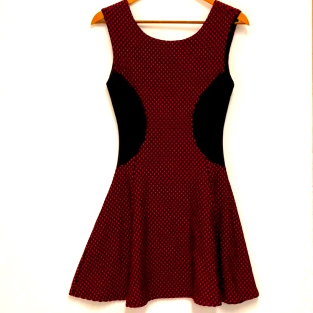 Reversible A-Line Sleeveless Pinup Skater Dress - Picture 5 of 7